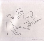 Live @ Alhambra - Sketch by Christine Lesueur