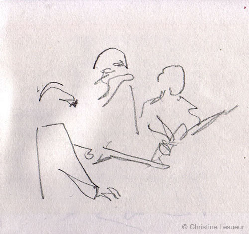 Live @ Alhambra - Sketch by Christine Lesueur