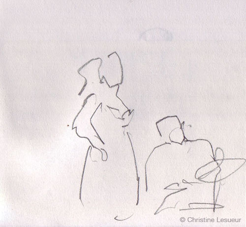 Live @ Alhambra - Sketch by Christine Lesueur