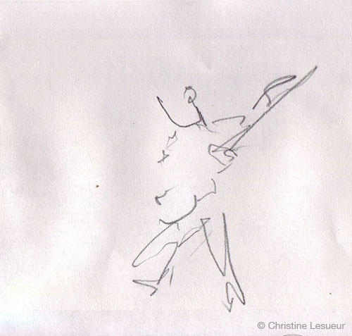 Didier Combrouze - Sketch by Christine Lesueur