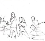 Live @ New-Morning - Sketch by Christine Lesueur