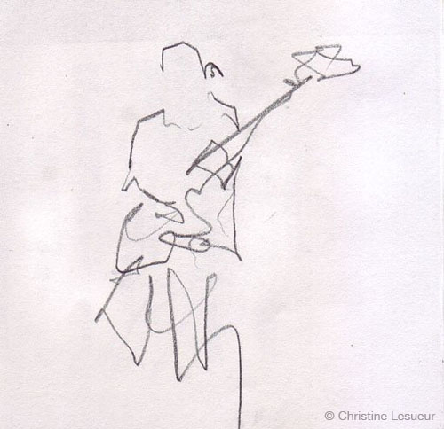 Didier Combrouze - Sketch by Christine Lesueur