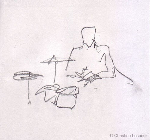 Lawrence Clais - Sketch by Christine Lesueur
