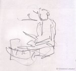 Lawrence Clais - Sketch by Christine Lesueur